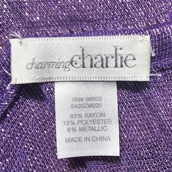 Purple Ombre Infinity Scarf O.S. - Picture 3 of 3